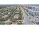 Aerial view of community near the beach at 4150 S Atlantic Ave # 112C, New Smyrna Beach, FL 32169