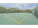 Community pickleball court with painted lines and nets at 4150 S Atlantic Ave # 112C, New Smyrna Beach, FL 32169