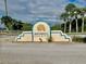 Community entrance sign for Bougelle Island at 439 Bouchelle Dr # 202, New Smyrna Beach, FL 32169