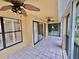 Spacious screened lanai for relaxing outdoors at 439 Bouchelle Dr # 202, New Smyrna Beach, FL 32169