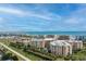 Aerial view of condo building with oceanfront location at 4650 Links Village Dr # D703, Ponce Inlet, FL 32127