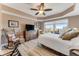 Main bedroom with king-size bed and ocean view at 4650 Links Village Dr # D703, Ponce Inlet, FL 32127