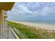 Stunning oceanfront view from a private balcony, showcasing beach and sand at 4799 S Atlantic Ave # 3030, Ponce Inlet, FL 32127