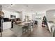 Open concept kitchen featuring a large island and modern appliances at 5340 Bear Corn Run, Port Orange, FL 32128