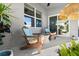 Relaxing outdoor patio featuring comfortable seating and a shaded area at 5340 Bear Corn Run, Port Orange, FL 32128