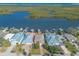 Waterfront home with private dock and spacious yard, aerial view at 5727 Riverside Dr, Port Orange, FL 32127