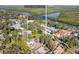 Aerial view of property near waterfront at 636 Faulkner St, New Smyrna Beach, FL 32168