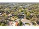 Aerial view showing property and surrounding houses at 636 Faulkner St, New Smyrna Beach, FL 32168