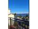 Scenic balcony view of waterfront, palm trees and cityscape at 654 Marina Point Dr # 654, Daytona Beach, FL 32114