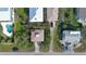 Aerial view showing home's location, lot size, and proximity to neighbors at 6911 Turtlemound Rd, New Smyrna Beach, FL 32169