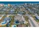 Aerial view of beachside home with pool, and ocean view at 708 Ocean Ave, New Smyrna Beach, FL 32169