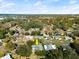 Aerial view of the home and surrounding neighborhood at 729 N Flamingo Dr, Daytona Beach, FL 32117