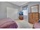 Bedroom with double bed and built-in dresser at 987 Mori Ct, Port Orange, FL 32127