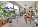 Spacious screened patio, perfect for outdoor dining at 987 Mori Ct, Port Orange, FL 32127
