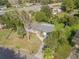 Aerial view of the house and driveway at 1339 N Fowler Dr, Deltona, FL 32725