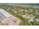 Aerial view showing home's location near the water at 1506 Palmetto St, New Smyrna Beach, FL 32168