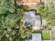 Aerial view showing house layout and surrounding landscape at 1506 Palmetto St, New Smyrna Beach, FL 32168