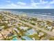 Aerial view of house near the beach at 2302 S Atlantic Ave, New Smyrna Beach, FL 32169