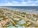 Aerial view of property near beach and ocean at 2302 S Atlantic Ave, New Smyrna Beach, FL 32169