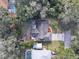 House and backyard view from above at 2309 Lime Tree Dr, Edgewater, FL 32141