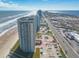 Aerial view of beachfront highrise building and surrounding area at 2545 S Atlantic Ave # Ph4, Daytona Beach, FL 32118