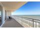 Balcony with ocean view and patio furniture at 2545 S Atlantic Ave # Ph4, Daytona Beach, FL 32118