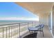 Relaxing balcony with ocean views and patio furniture at 2545 S Atlantic Ave # Ph4, Daytona Beach, FL 32118