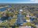 Aerial view showing a house's location and surrounding properties in a residential area at 2717 Needle Palm Dr, Edgewater, FL 32141