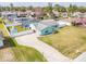 Aerial view of house and surrounding area at 2720 Queen Palm Dr, Edgewater, FL 32141