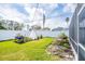 Spacious backyard with garden and shed at 2720 Queen Palm Dr, Edgewater, FL 32141