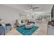 Open living area with stylish furnishings and ocean view at 3001 S Atlantic Ave # 501, New Smyrna Beach, FL 32169