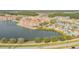 Aerial view of Venetian Bay community and lake at 3203 Monaco Blvd, New Smyrna Beach, FL 32168