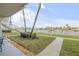 Relaxing waterfront view from patio area at 335 N Causeway # H050, New Smyrna Beach, FL 32169