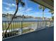 White railing balcony overlooking the water at 335 N Causeway # H23, New Smyrna Beach, FL 32169