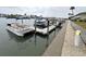 Private boat dock with multiple slips for your watercraft at 335 N Causeway # H23, New Smyrna Beach, FL 32169