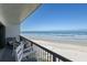 Spacious balcony overlooking the ocean at 401 N Atlantic Ave # 504, New Smyrna Beach, FL 32169