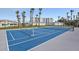 Newly resurfaced paddle tennis courts with surrounding palm trees at 401 N Atlantic Ave # 504, New Smyrna Beach, FL 32169