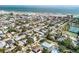 Aerial view of home near the beach at 405 / 407 S Cooper St # 1 / 2, New Smyrna Beach, FL 32169