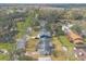 Aerial view of a single Gathering home and surrounding neighborhood at 413 Division Ave, Ormond Beach, FL 32174