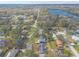 Aerial view showing home's location in a residential neighborhood at 413 Division Ave, Ormond Beach, FL 32174