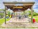 Relaxing community gazebo with seating at 434 Bouchelle Dr # 202, New Smyrna Beach, FL 32169