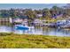 Stunning marina view with multiple boats docked at 434 Bouchelle Dr # 202, New Smyrna Beach, FL 32169