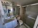 Small bathroom with shower/tub combo and vanity at 4501 S Atlantic Ave # 5180, New Smyrna Beach, FL 32169