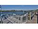 Waterfront dock provides space to relax with beautiful water views at 456 Bouchelle Dr # 202, New Smyrna Beach, FL 32169