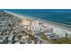 Aerial perspective of beachfront community and surrounding area at 505 N Atlantic Ave # 29, New Smyrna Beach, FL 32169