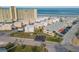 Aerial view of condo community near beach, highlighting a specific unit at 505 N Atlantic Ave # 29, New Smyrna Beach, FL 32169