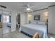 Spacious bedroom with a king-size bed and ensuite bathroom at 505 N Atlantic Ave # 29, New Smyrna Beach, FL 32169