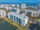 Aerial view of condo community near the ocean at 5300 S Atlantic Ave # 15-401, New Smyrna Beach, FL 32169