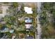 Aerial view showing house location and surrounding neighborhood at 608 Magnolia St, New Smyrna Beach, FL 32168