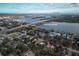 Aerial view showing home near Intracoastal Waterway, Riverside Park, and Flagler Avenue at 608 Magnolia St, New Smyrna Beach, FL 32168